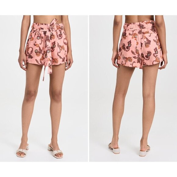 New A.L.C. Size 12 Barrett Shorts Sandstone Multi - Picture 1 of 12